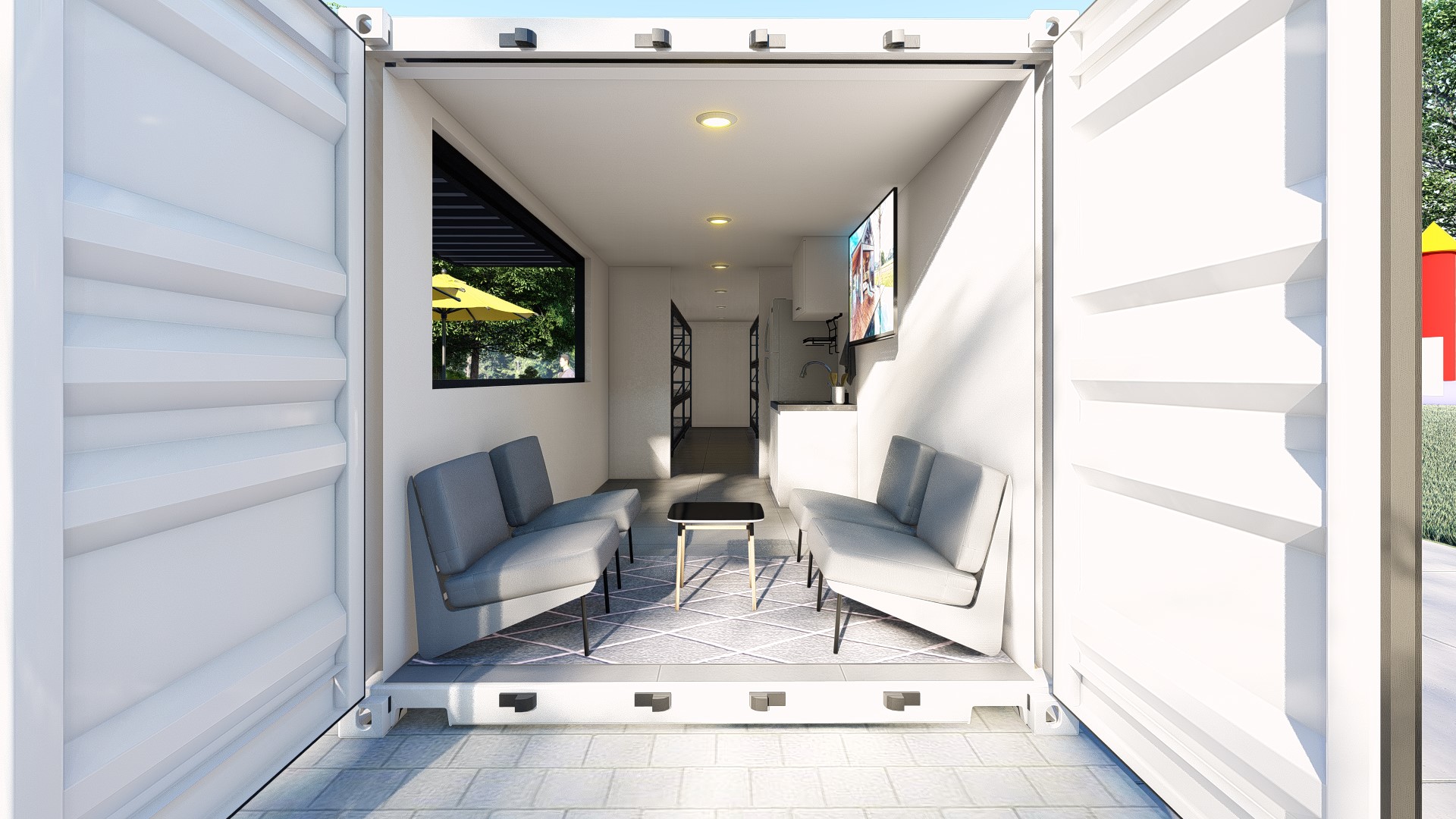 RecessPod container rendering for communities